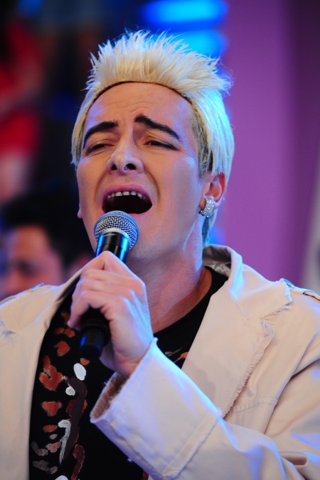 Rodrigo Faro caracterizado de Belo para o programa Melhor do Brasil